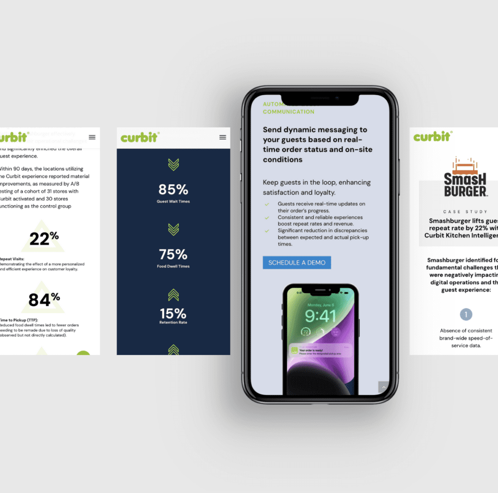 Curbit Brand strategy and web design by MOKA Creative